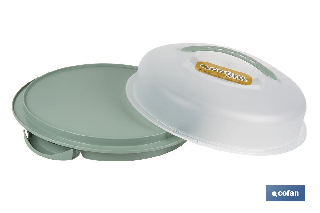 TARTERA REDONDA VERDE OPACA PAVLOVA CON ASAS Ø34,5 X 11 CM