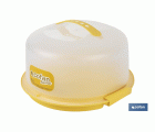 TARTERA REDONDA AMARILLA OPACA PAVLOVA CON ASAS Ø34,5 X 18,5 CM