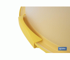 TARTERA REDONDA AMARILLA OPACA PAVLOVA CON ASAS Ø34,5 X 18,5 CM