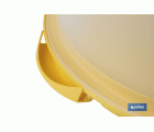 TARTERA REDONDA AMARILLA OPACA PAVLOVA CON ASAS Ø34,5 X 18,5 CM