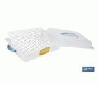 TARTERA RECTANGULAR AZUL OPACA PAVLOVA CON ASAS 38 X 28 X 13 CM