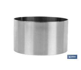 Moldes Redondos de Acero Inoxidable para Emplatado | Dos tamaños
