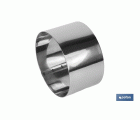 MOLDE REDONDO PARA EMPLATAR ACERO INOXIDABLE  8 X 4.5 CM