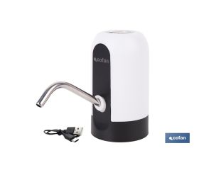 Dispensador de agua eléctrico | Grifo portátil para garrafas de agua | Adaptador universal incluido | Batería recargable de 1200 mAh con conexión USB-C