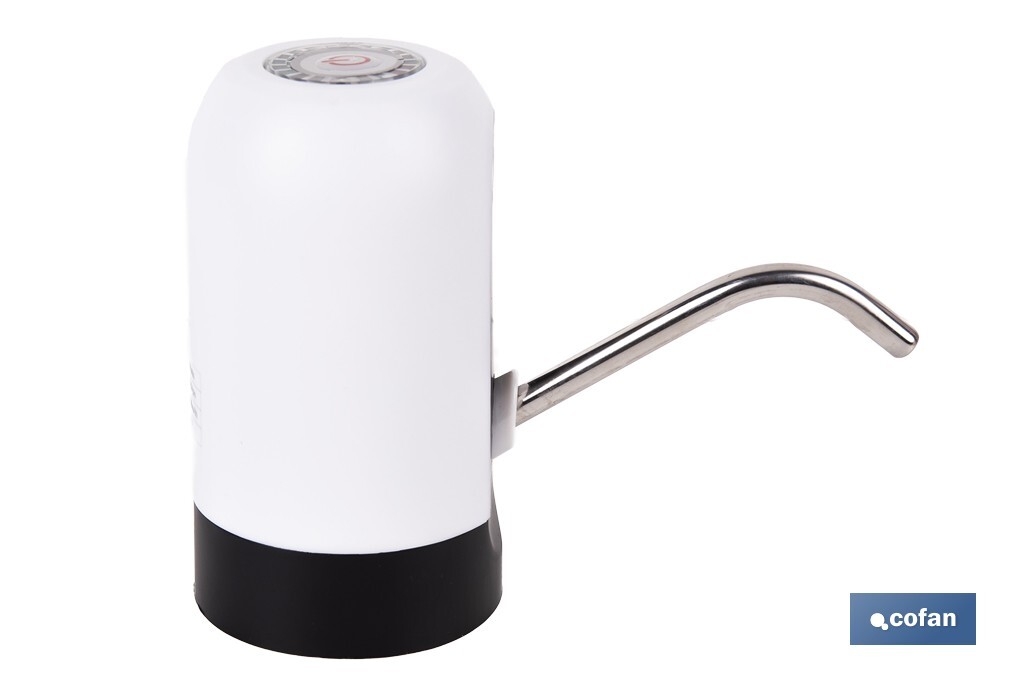 DISPENSADOR DE AGUA PARA GARRAFAS RECARGABLE USB 6.9 X12.3 CM