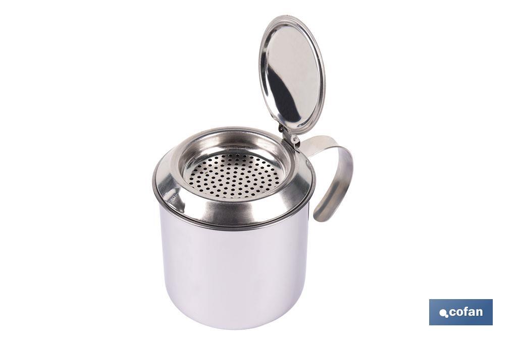 GRASERA EN ACERO INOXIDABLE 18/00 CARNE ( 75 CL) 10 x 12 CM