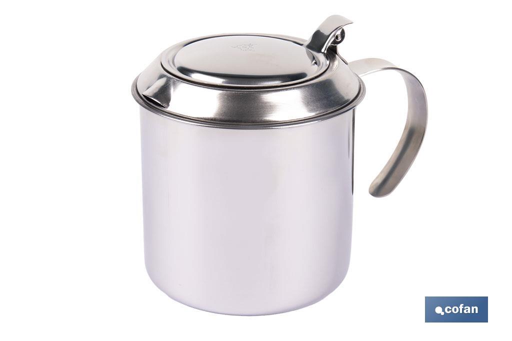 GRASERA EN ACERO INOXIDABLE 18/00 CARNE ( 75 CL) 10 x 12 CM