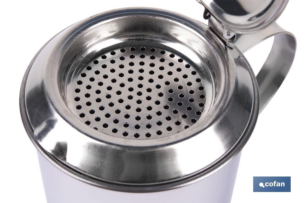 GRASERA EN ACERO INOXIDABLE 18/00 CARNE ( 75 CL) 10 x 12 CM