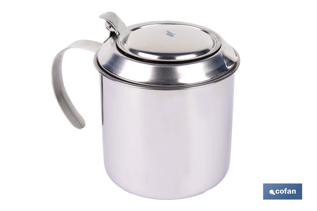 GRASERA EN ACERO INOXIDABLE 18/00 PESCADO ( 75 CL) 10 x 12 CM