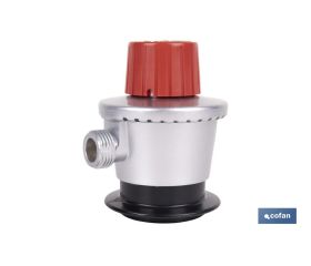 Regulador de gas butano/propano | Mando ajustable | Rosca izquierda 21,8 mm | Adecuado para sopletes y soldadores