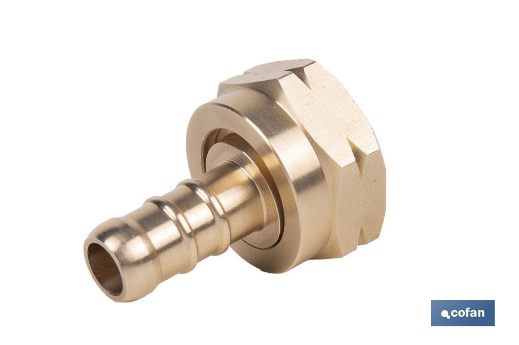 RACORD TETILLA CON JUNTA Y TUERCA 21.8 IZQUIERDA