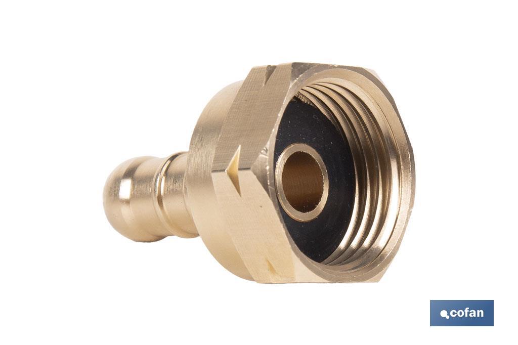 RACORD TETILLA CON JUNTA Y TUERCA 21.8 IZQUIERDA