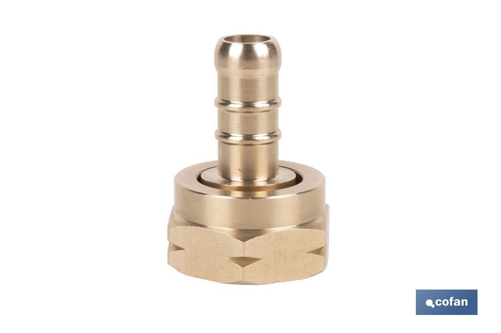 RACORD TETILLA CON JUNTA Y TUERCA 21.8 IZQUIERDA