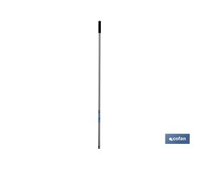 Palo Octogonal Pintado para Fregonas y Cepillos | Palo Universal en color Gris y Negro | Medidas: 1,40 metros y 3,2 cm diámetro
