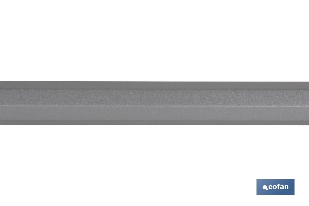 PALO METALICO  PINTADO ALUMINIO 1.40 m (Diametro 3.2 cm