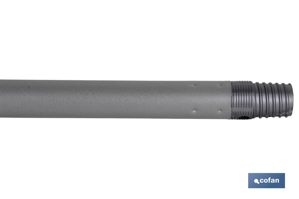 PALO METALICO  PINTADO ALUMINIO 1.40 m (Diametro 3.2 cm