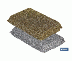 Pack de 2 multiesponjas en color oro y plata
