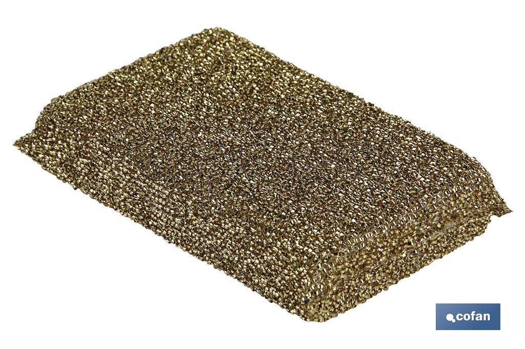 PACK DE 2 MULTIESPONJAS COLOR ORO Y  PLATA