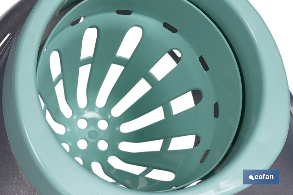 CONJUNTO FREGONA+CUBO ESCURRE  FÁCIL MODELO MARIEL14L 37x40x29 cm