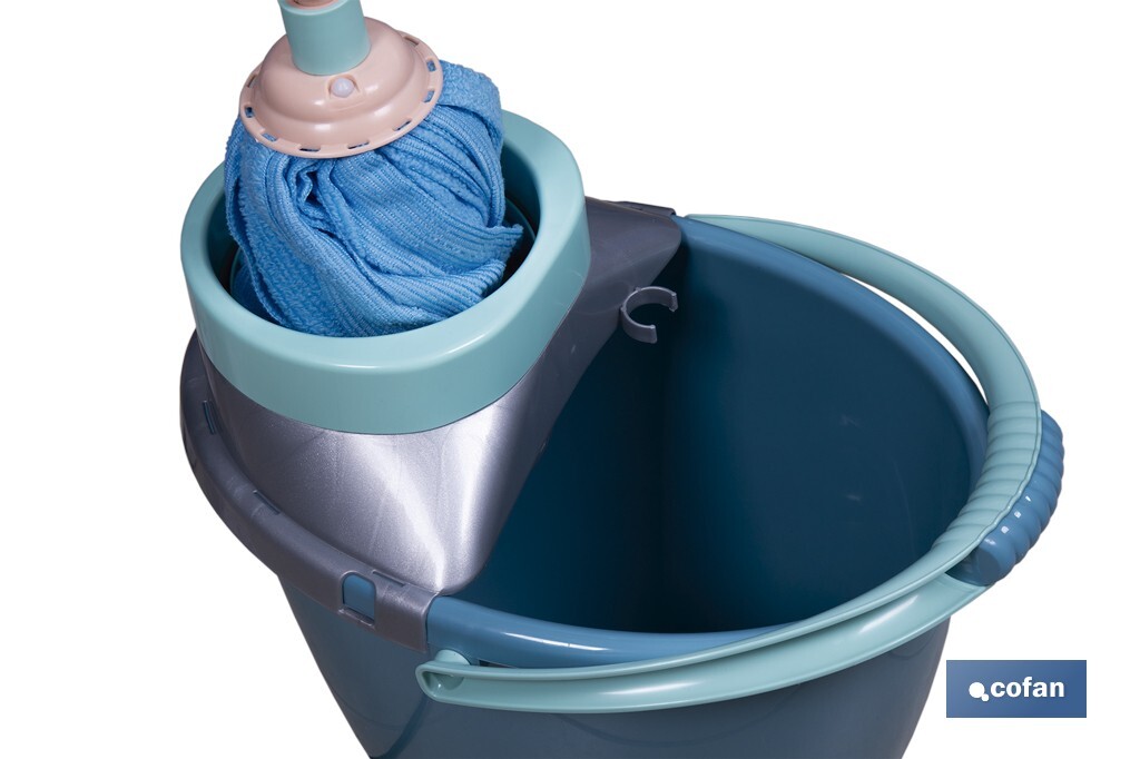 CONJUNTO FREGONA+CUBO ESCURRE  FÁCIL MODELO MARIEL14L 37x40x29 cm