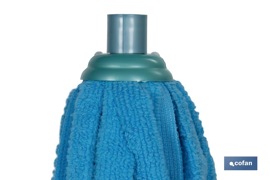 MOCHO CON AMORTIGUADOR  FREGONA ESCURRE FACIL MICROFIBRA MODELO MARIEL 28x7cm