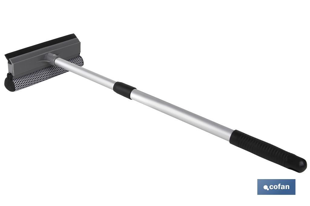 LIMPIACRISTALES ESPONJA Y RASPADOR EXTENSIBLE  48-76.5cm