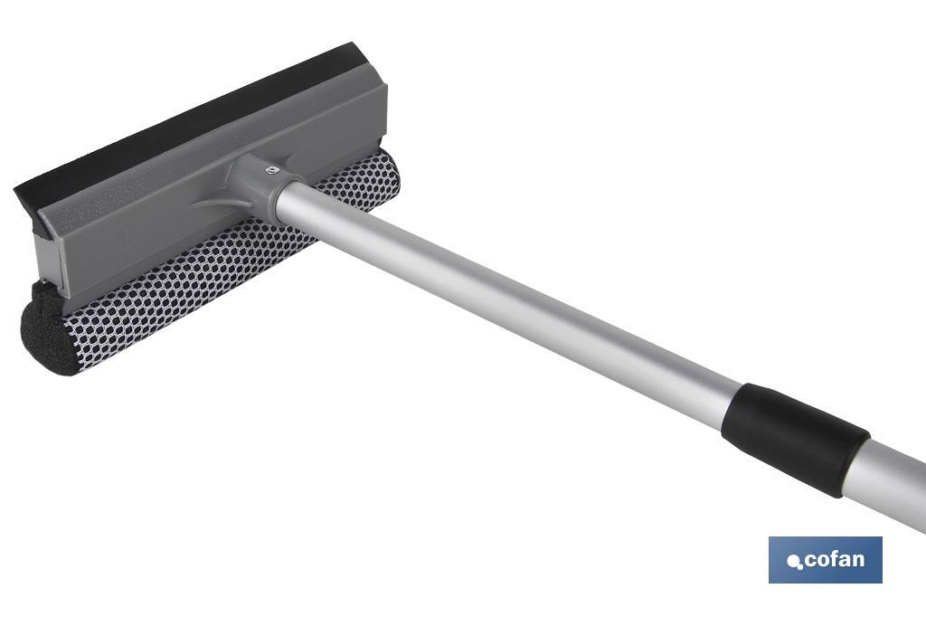LIMPIACRISTALES ESPONJA Y RASPADOR EXTENSIBLE  48-76.5cm