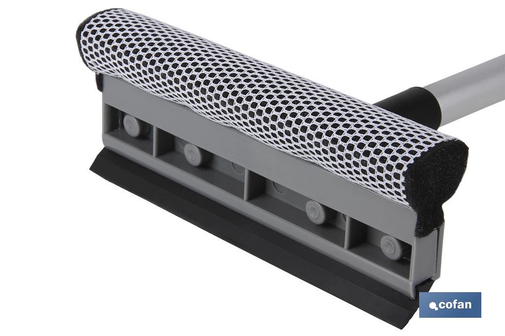 LIMPIACRISTALES ESPONJA Y RASPADOR EXTENSIBLE  48-76.5cm