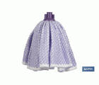 Fregona de Suelo | 100 % Microfibra | Blanca y morada