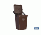 CONTENEDOR MARRON PARA RESIDUOS ORGANICOS  25L