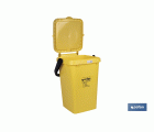 CONTENEDOR AMARILLO PARA PLASTICOS-LATAS, 25L.