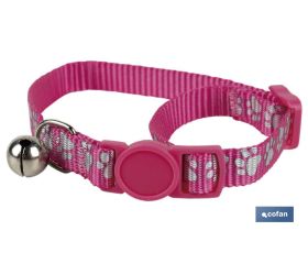 Collar para Gatos con Cascabel | Medidas: 1 x 32 cm | Varios colores a elegir