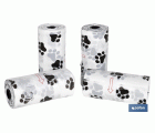 PACK 4 ROLLOS BOLSAS DE BASURA PARA EXCREMENTOS DE MASCOTAS 15 UNIDADES CADA ROLLO 35,5 X 23 CM