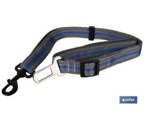Cinturón de Seguridad de Coche para Perros | Medidas: 114 x 2,4 cm | Fabricado en Poliéster y Metal