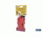 DISPENSADOR DE BOLSAS PARA MASCOTAS ROJO  7,8X5CM