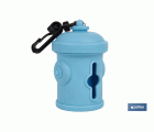 DISPENSADOR DE BOLSAS PARA MASCOTAS AZUL 7,8X5CM