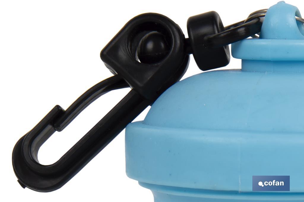 DISPENSADOR DE BOLSAS PARA MASCOTAS AZUL 7,8X5CM