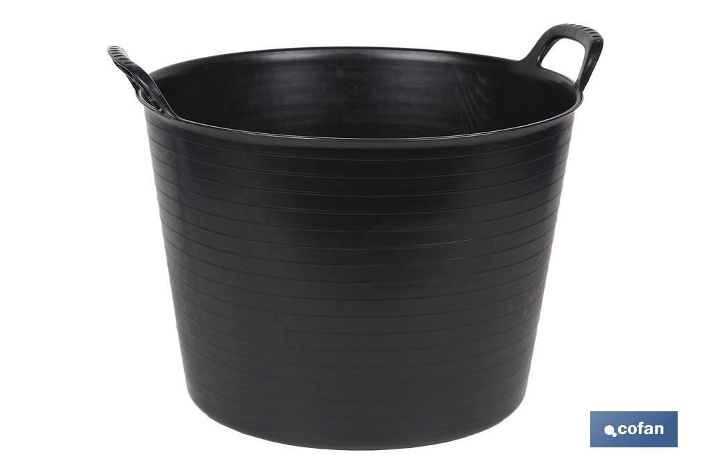 CAPAZO   NEGRO  RECICLADO  42 L   48.5 X 45 X 38 CM