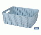 CESTA  MULTIUSOS  12L 36X28X13.5cm AZUL CIELO