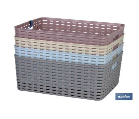 Cesta Multiusos | Capacidad 12 L | Cesta de Almacenaje | Cesta Organizadora