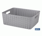 CESTA  MULTIUSOS  12L 36X28X13.5cm AZUL CIELO
