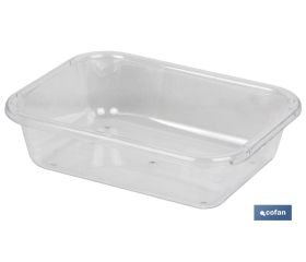 Bandeja Multiusos | Modelo Albahaca | Varias Medidas | Transparente | Organizador multiusos