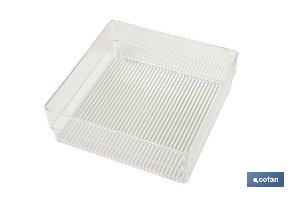 SET ORGANIZADOR COSMETIC 30X23X8cm TRANSPARENTE