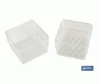 SET ORGANIZADOR COSMETIC 30X23X8cm TRANSPARENTE