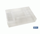 SET ORGANIZADOR COSMETIC 30X23X8cm TRANSPARENTE