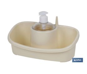 Estropajero con dosificador | Varios colores | Accesorio de cocina multiusos