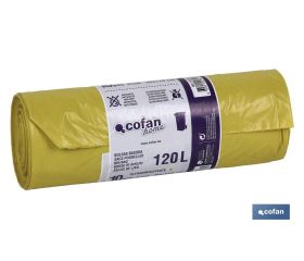 Bolsas de basura | Polietileno baja densidad | Medida 90 x 110 cm| 120 Litros | 10 Unidades