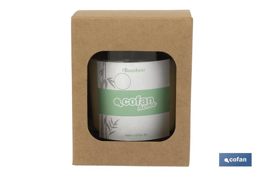 VELA AROMATICA  DE CERA VEGETAL BAMBOO 125 G