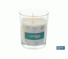 Vela aromática de cera vegetal | Aroma a océano | Mecha de algodón