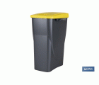 CUBO DE BASURA PARA RECICLAR 15 LITROS  COLOR AMARILLO 20 X 31 X 42 CM